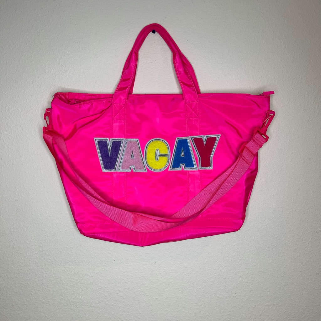 No Boundaries Hot Pink Vacay Tote Bag